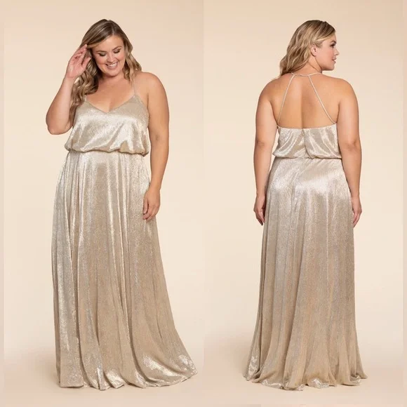 Hayley Paige Occasions Dresses | Hayley Paige | 5953 | Gold Metallic | Color: Gold | Size: 20 | Edr5611'S Closet
